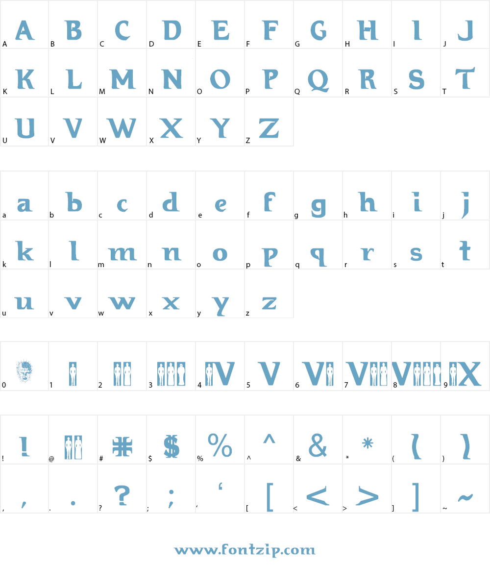 Hellraiser 3 Font Character